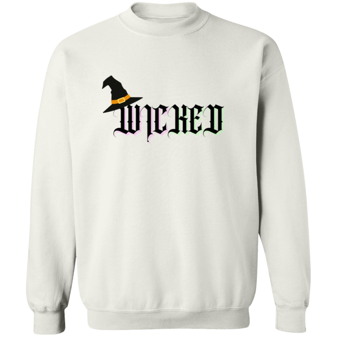 PINK AND GEEN WICKED Crewneck Pullover Sweatshirt