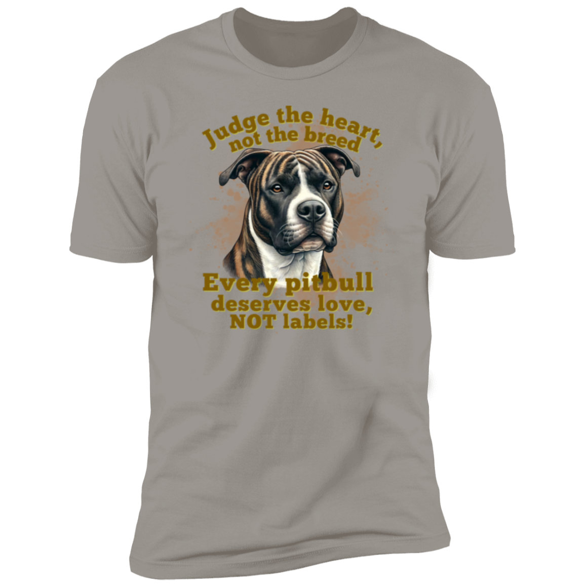 Judge the heart, not the breed Premium Short Sleeve T-Shirt