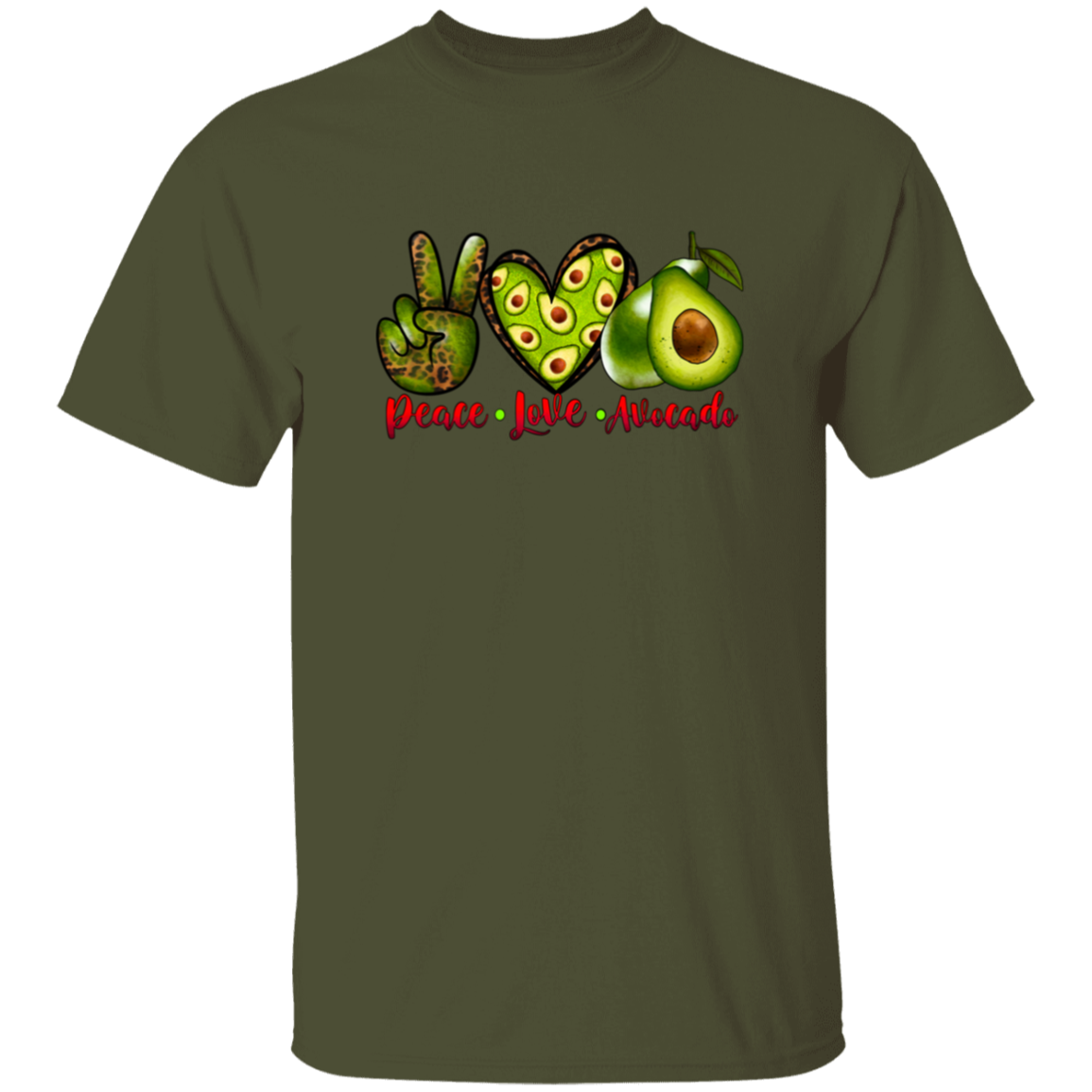 Peace, Love, Avacado T-Shirt