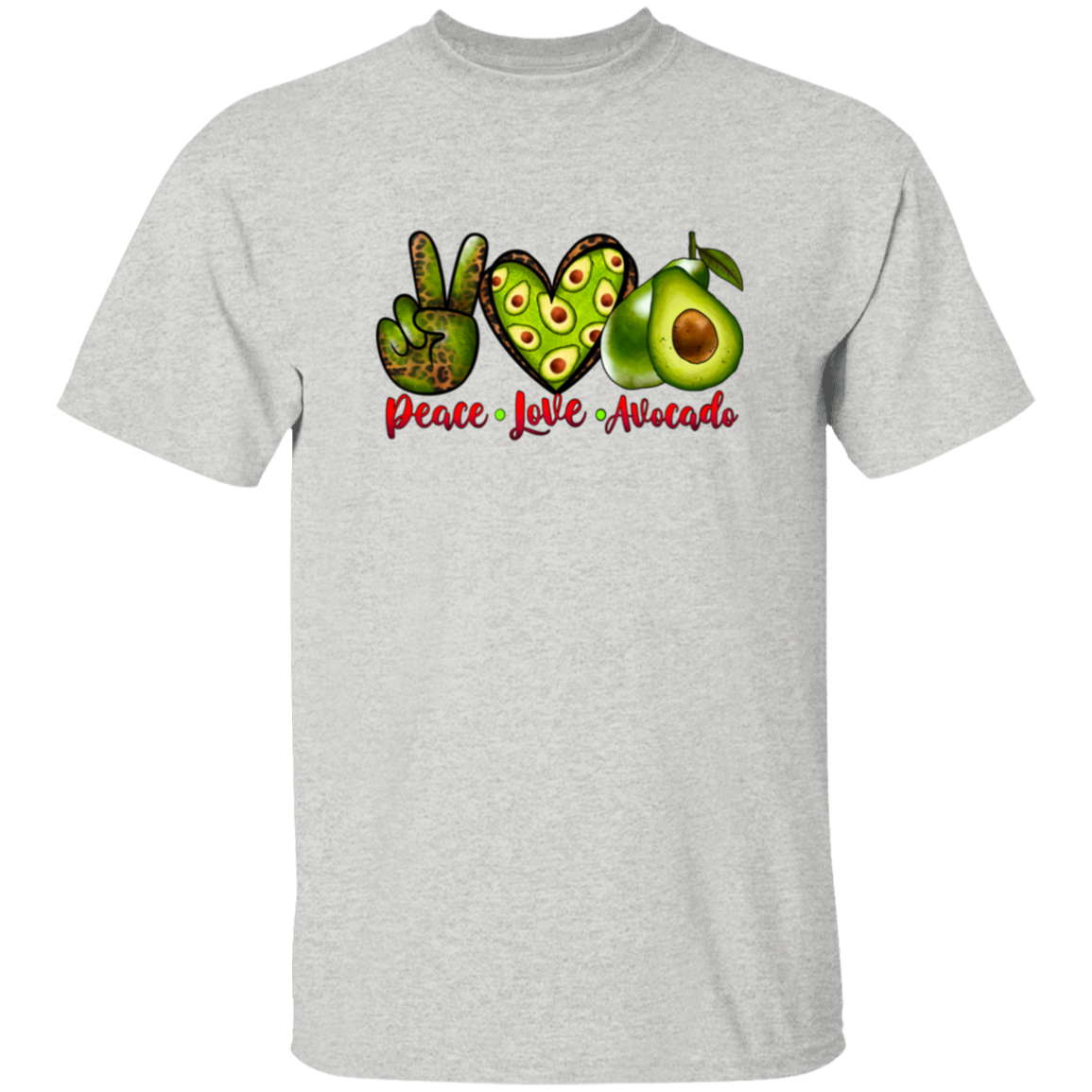 Peace, Love, Avacado T-Shirt