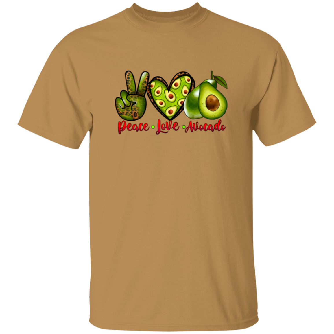 Peace, Love, Avacado T-Shirt