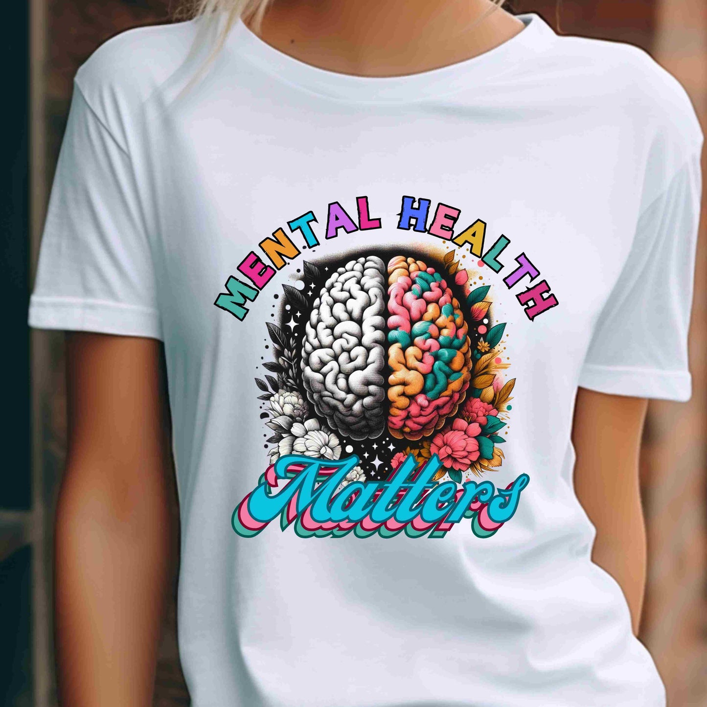 Flower Mental Health Matters T-Shirt
