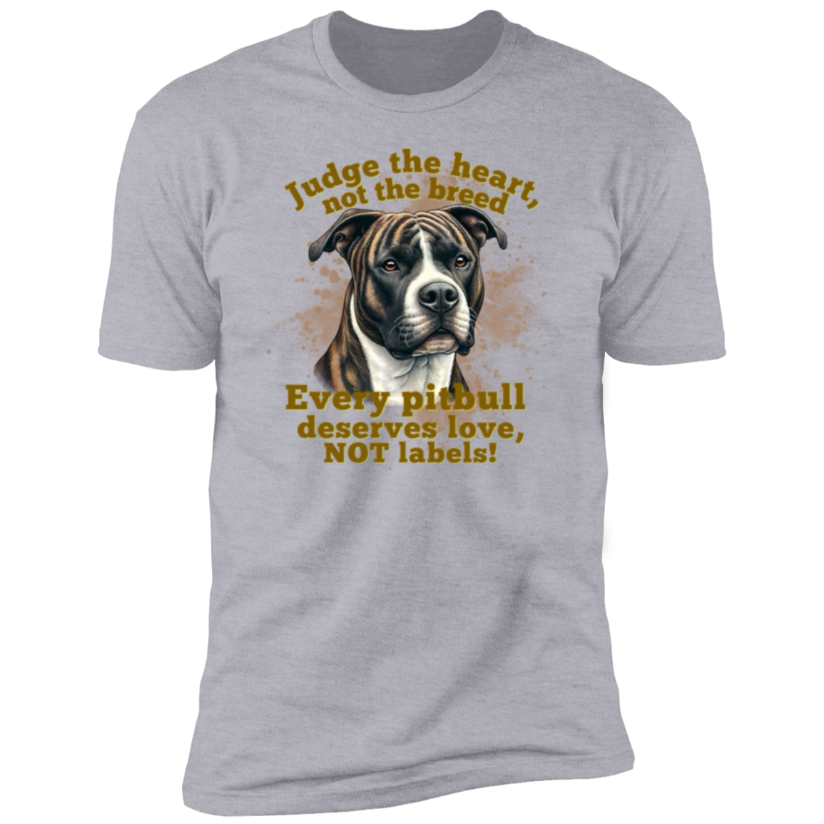 Judge the heart, not the breed Premium Short Sleeve T-Shirt