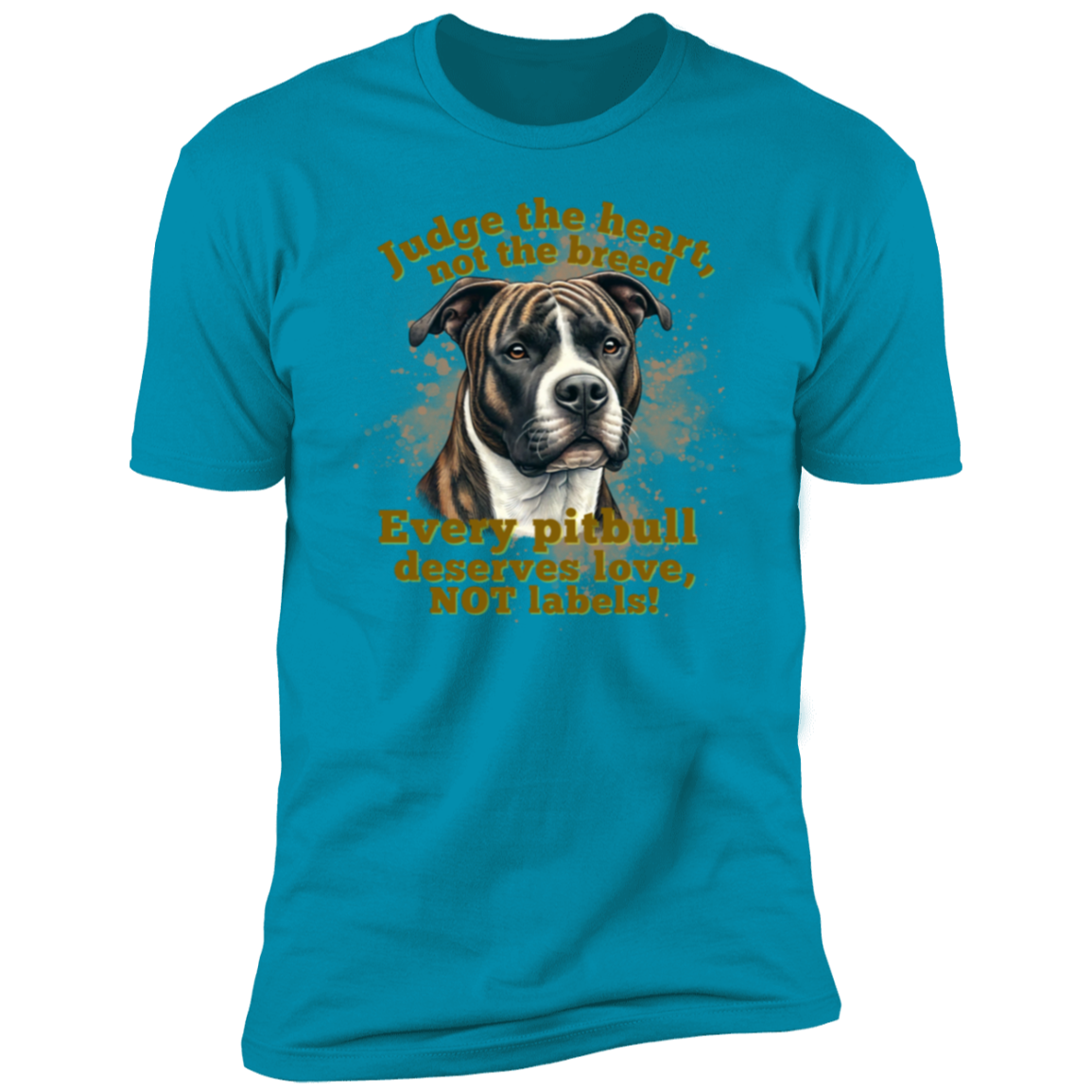 Judge the heart, not the breed Premium Short Sleeve T-Shirt