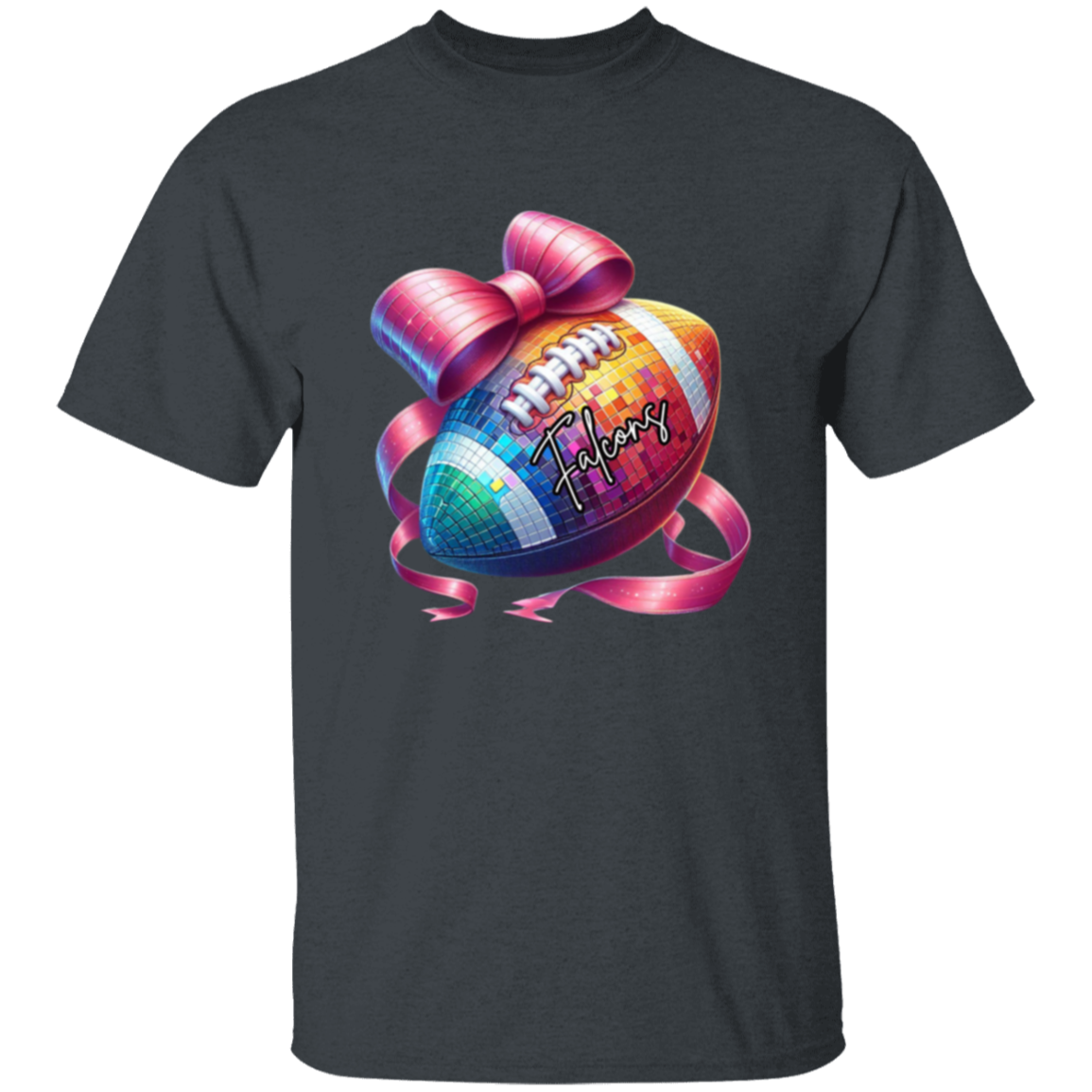 Glitter football with Custom name T-Shirt
