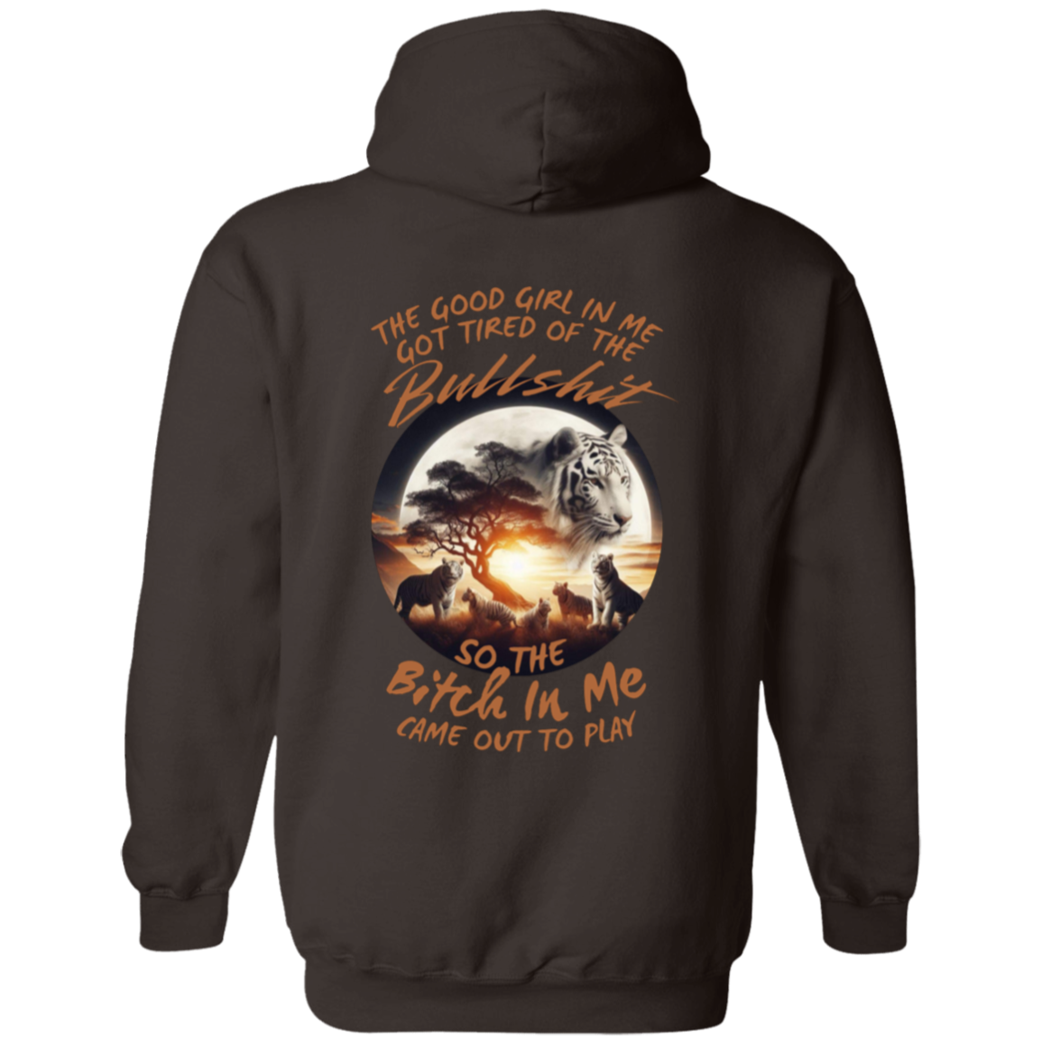 White Tiger  Pullover Hoodie