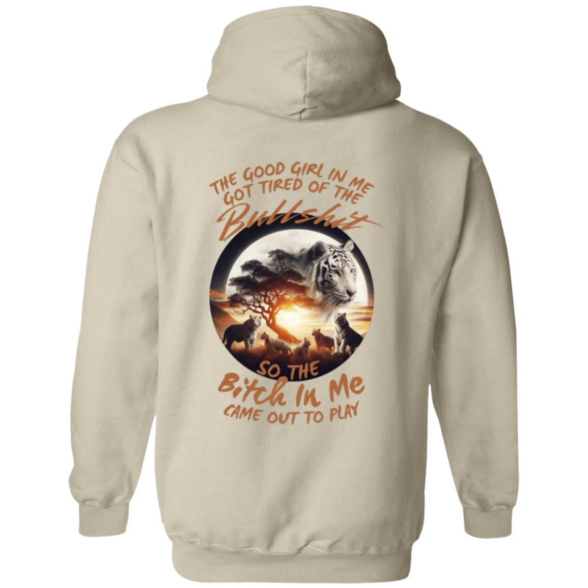 White Tiger  Pullover Hoodie