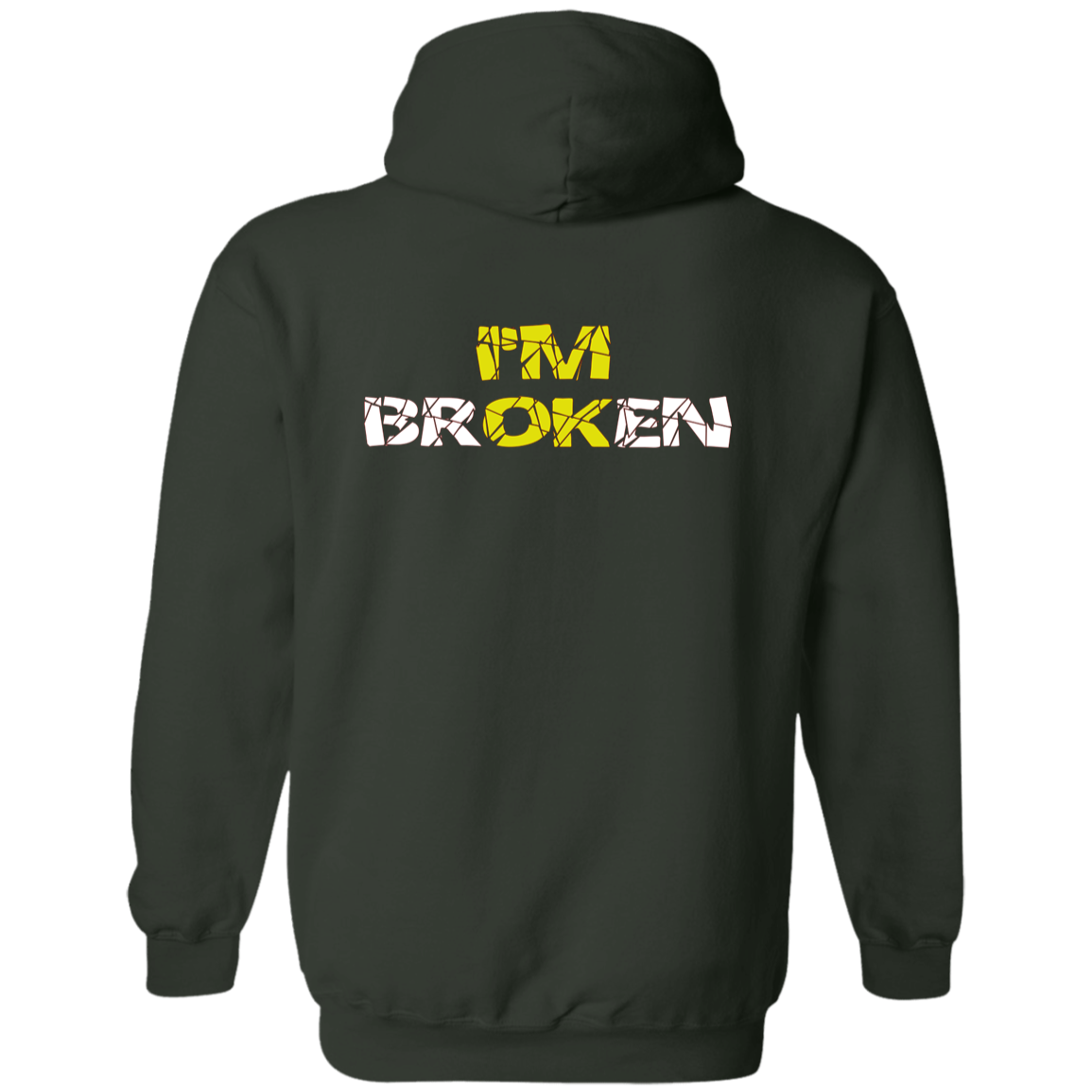 I'm Broken, I'm OK - Darker Pullover Hoodie