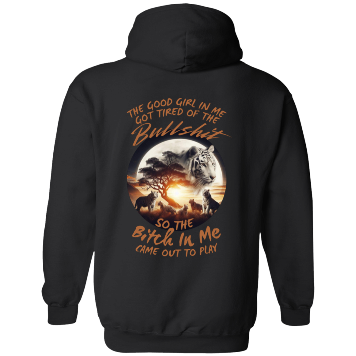 White Tiger  Pullover Hoodie