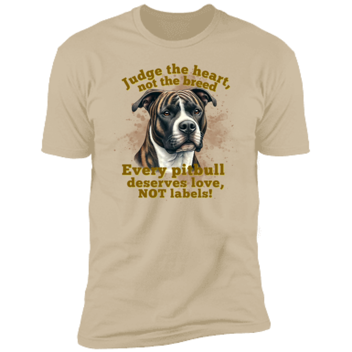 Judge the heart, not the breed Premium Short Sleeve T-Shirt