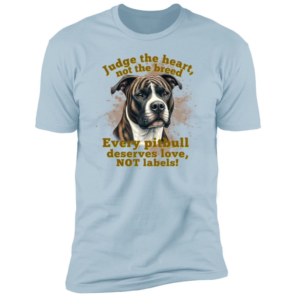 Judge the heart, not the breed Premium Short Sleeve T-Shirt