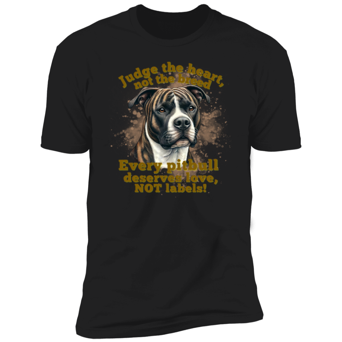 Judge the heart, not the breed Premium Short Sleeve T-Shirt