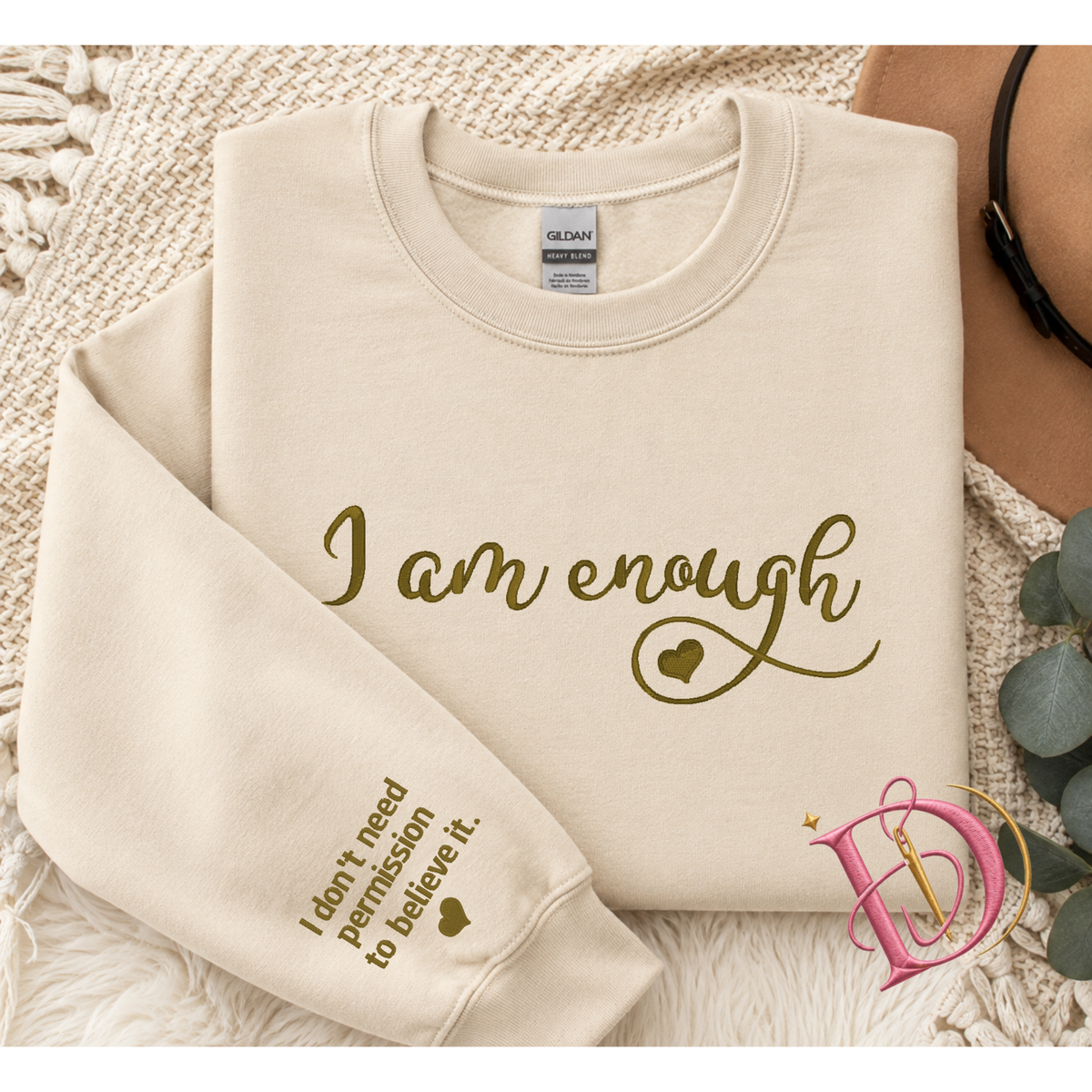 I am enough - Crewneck (Embroidery)